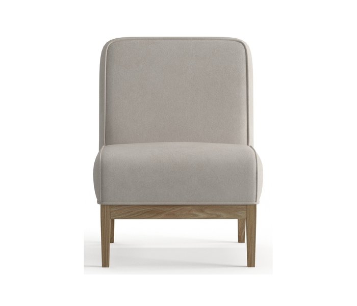 Кресло из велюра Арагорн кремового цвета - купить Интерьерные кресла по цене 16490.0