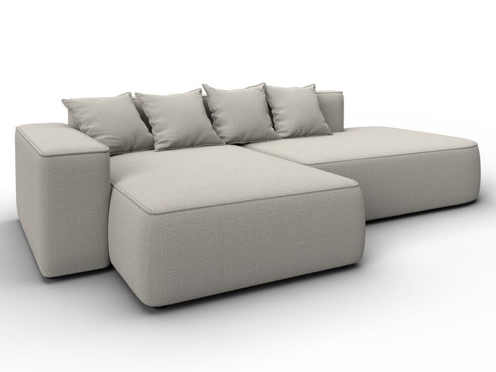 Угловой диван-кровать Лига-065 светло-бежевого цвета левый - купить Угловые диваны по цене 68990 Угловой диван-кровать Лига-065 светло-бежевого цвета левый - купить Угловые диваны по цене 68990