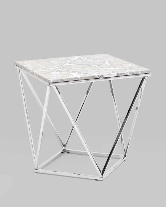 Кофейный столик Авалон серо-серебряного цвета - купить Кофейные столики по цене 21990.0