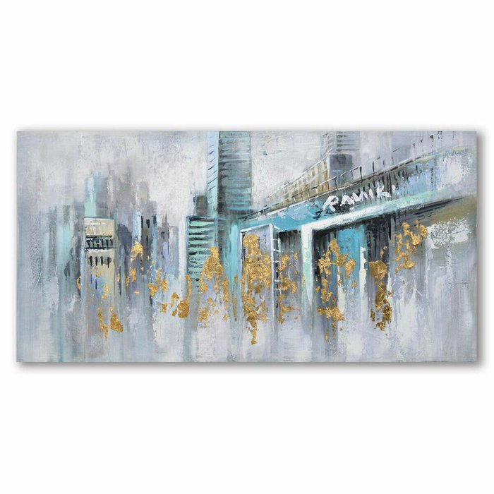 Картина Город 120 x 3 x 60 cm Loft (2 штук) - купить Картины по цене 12445.0