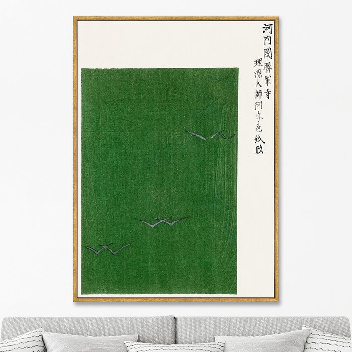 Репродукция картины на холсте Seagulls from Yatsuo no tsubaki, 1860г.