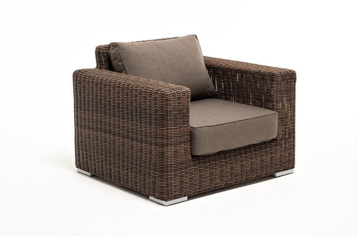 Кресло Боно коричневого цвета - лучшие Садовые кресла в INMYROOM