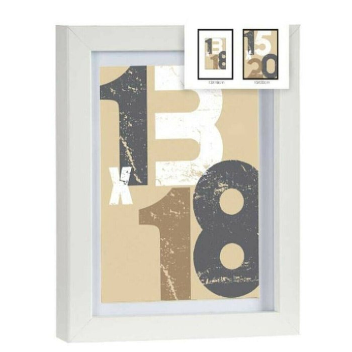 Настенные рамки Белый Cтекло Деревянный MDF 18 x 23 x 2,5 cm (6 штук) - купить Рамки по цене 3669.0