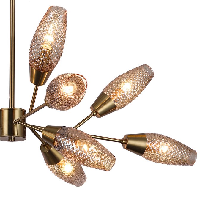 Светильник на штанге Escada 10165/12PL E14*60W Copper DESIRE - лучшие Потолочные люстры в INMYROOM