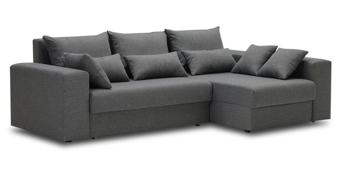 Угловой диван-кровать Майами серого цвета