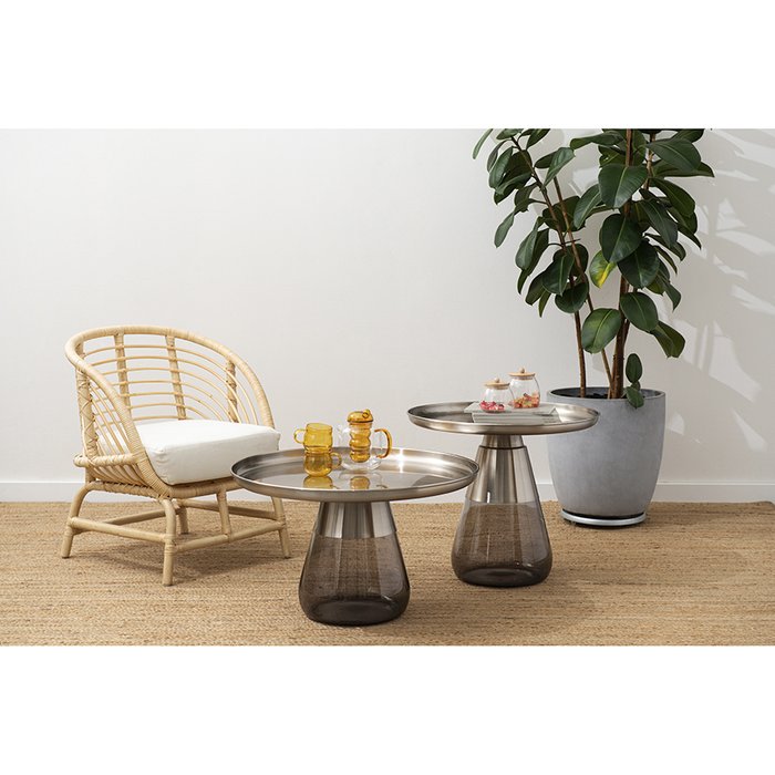 Столик кофейный Dahl серого цвета - лучшие Кофейные столики в INMYROOM