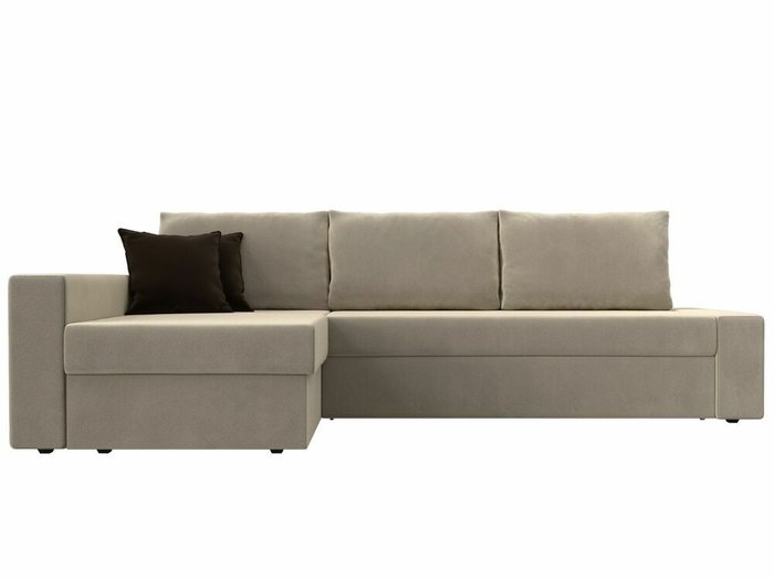 Угловой диван-кровать Версаль бежевого цвета левый угол - купить Угловые диваны по цене 44999.0