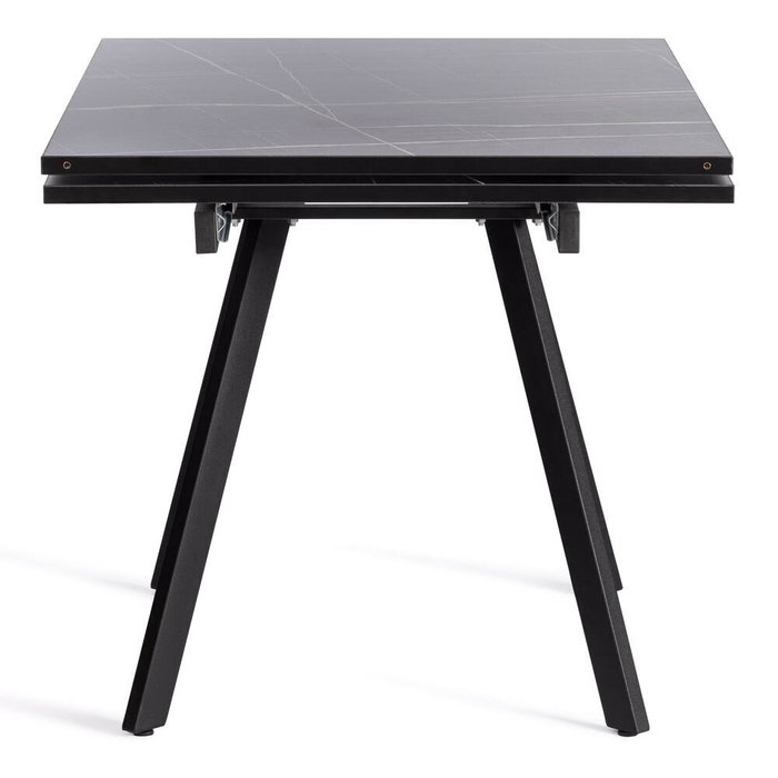 Раздвижной обеденный стол Vigo черного цвета - купить Обеденные столы по цене 22950.0