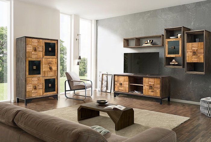 Полка настенная Cube Design темно-коричневого цвета - лучшие Полки в INMYROOM Полка настенная Cube Design темно-коричневого цвета - лучшие Полки в INMYROOM