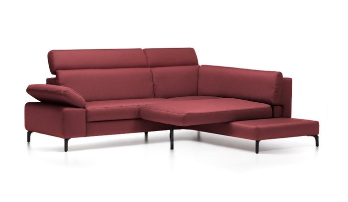 Угловой диван Tasman бордового цвета - лучшие Угловые диваны в INMYROOM