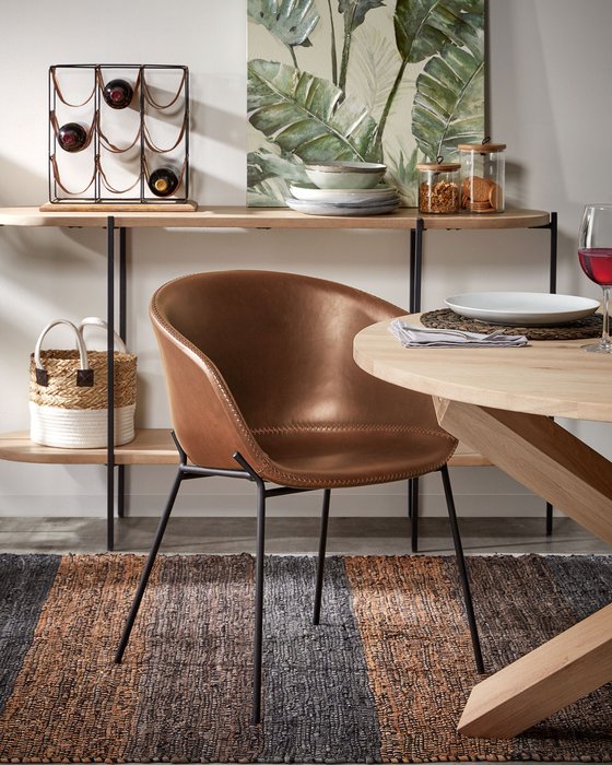 Стул Zadine коричневого цвета - лучшие Обеденные стулья в INMYROOM