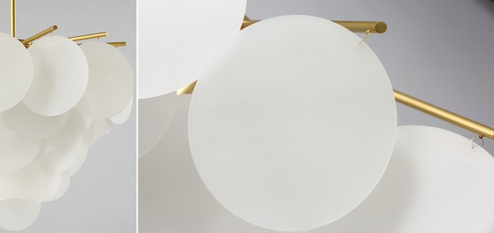 Подвесная люстра Nimbus D65 латунно-белого цвета - купить Подвесные люстры по цене 26040.0