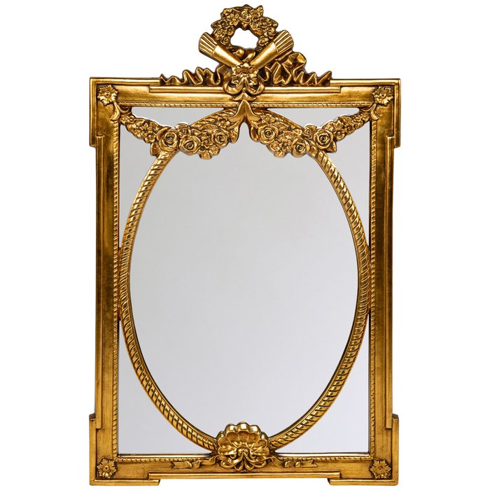 Настенное зеркало Бремар золотого цвета
