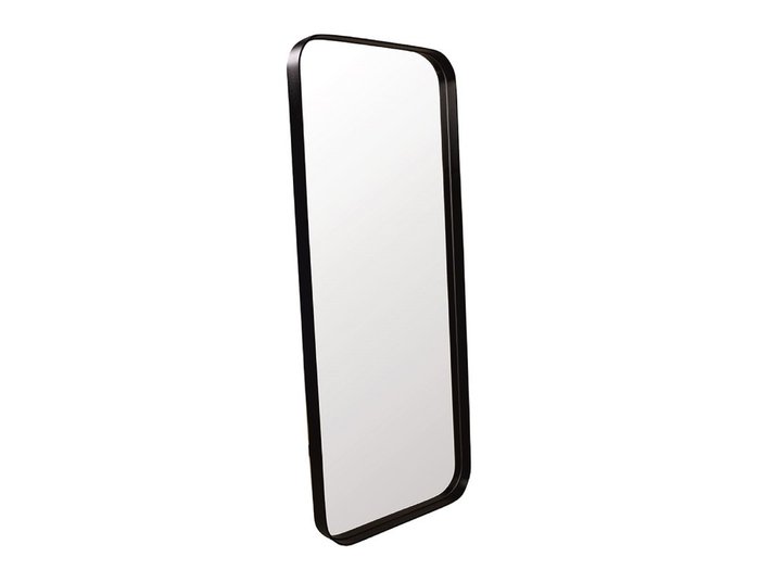 Настенное зеркало Кира 40х120 в раме черного цвета