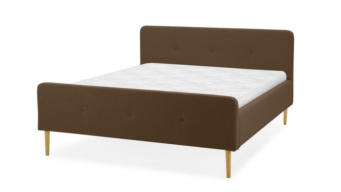 Кровать Левита 180х200 коричневого цвета  - лучшие Кровати для спальни в INMYROOM