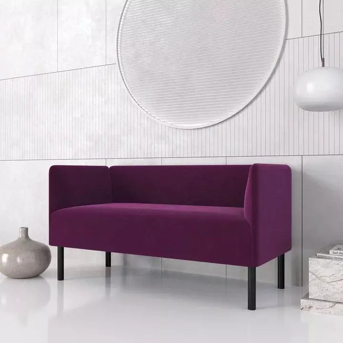 Диван Монреаль 140 фиолетового цвета - лучшие Прямые диваны в INMYROOM