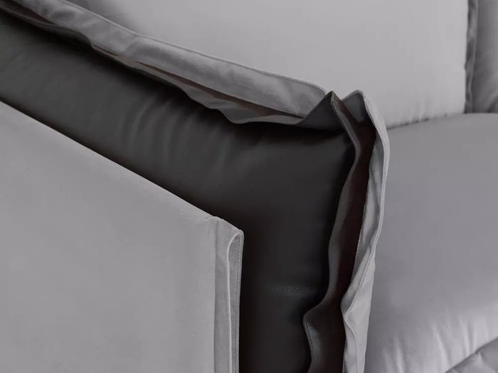 Диван Barcelona серо-черного цвета - лучшие Прямые диваны в INMYROOM