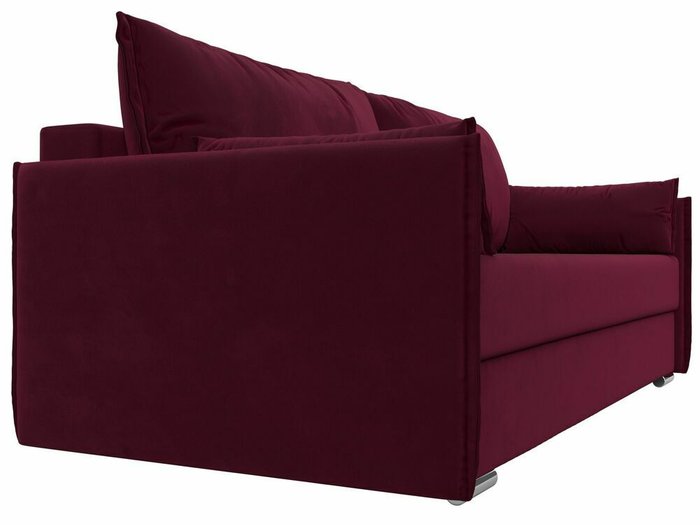 Прямой диван-кровать Сайгон бордового цвета - лучшие Прямые диваны в INMYROOM