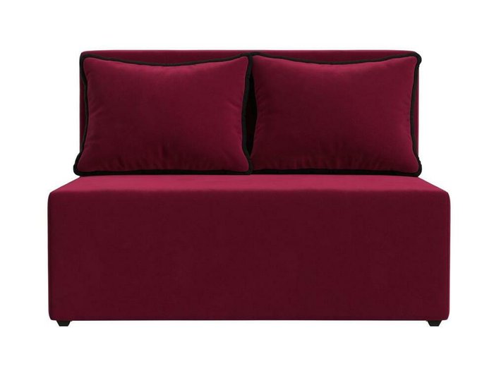 Диван-кровать Лагуна бордового цвета - купить Прямые диваны по цене 26999.0