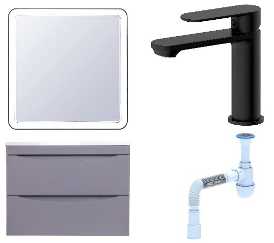 Комплект: Мебель для ванной Бергамо