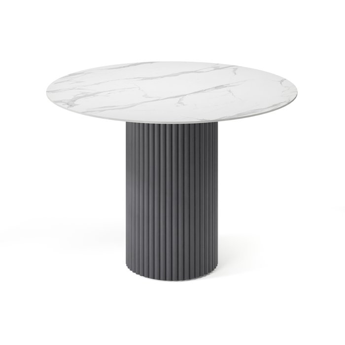 Обеденный стол Фелис M черно-белого цвета