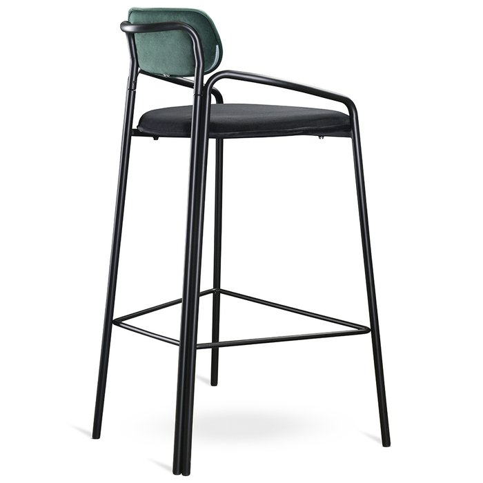 Стул барный Ror round черно-зеленого цвета - лучшие Барные стулья в INMYROOM