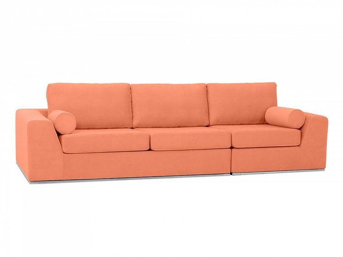 Угловой диван-кровать Igarka оранжевого цвета - купить Угловые диваны по цене 151900.0