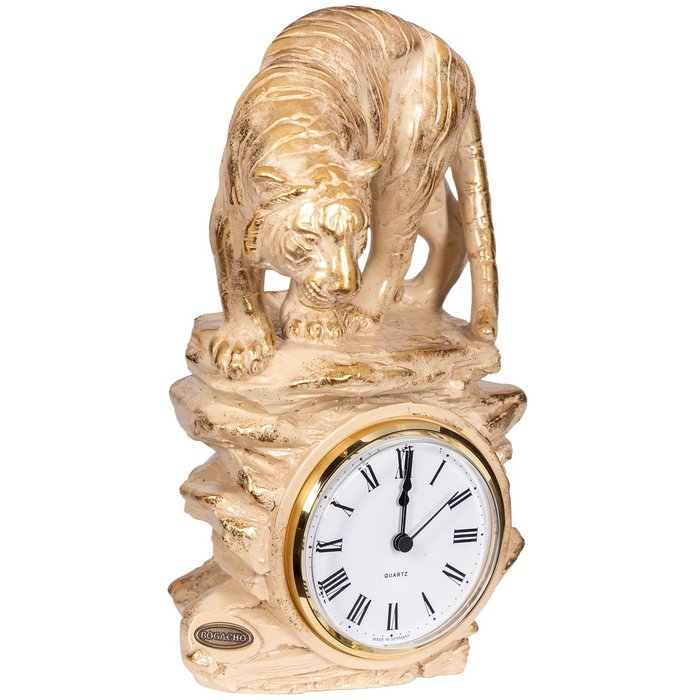 Часы Тигр бежево-золотого цвета - купить Часы по цене 9501.0