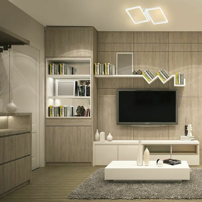 Потолочный светильник Scales 10209/2LED White (акрил, цвет белый) - лучшие Потолочные светильники в INMYROOM Потолочный светильник Scales 10209/2LED White (акрил, цвет белый) - лучшие Потолочные светильники в INMYROOM