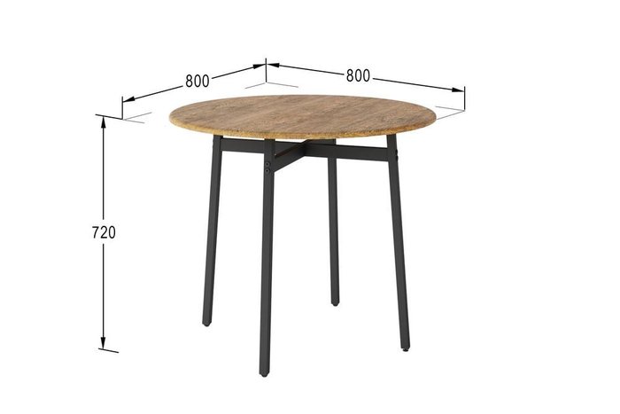 Стол обеденный Медисон цвета дуб американский - купить Обеденные столы по цене 9260.0