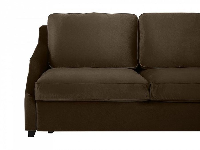 Диван-кровать трёхместный Windsor с молдингом темно-коричневого цвета - лучшие Прямые диваны в INMYROOM