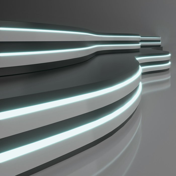 Светодиодный гибкий неон 24В 10Вт/м 120 Led/м 6500K IP65