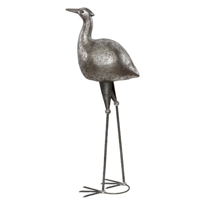 Скульптура Цапля серебряного цвета - купить Фигуры и статуэтки по цене 29579.0