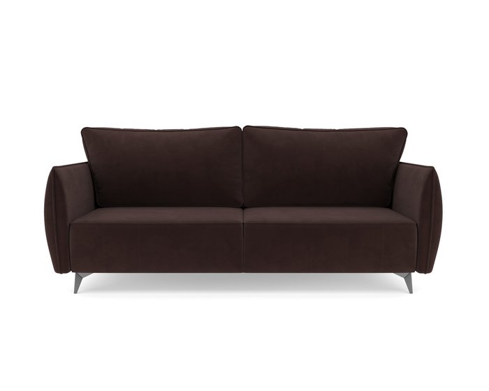 Прямой диван-кровать Осло коричневого цвета - купить Прямые диваны по цене 41790.0