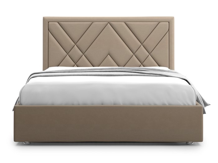 Кровать Premium Milana 2 140х200 коричневого цвета с подъемным механизмом - купить Кровати для спальни по цене 70800.0