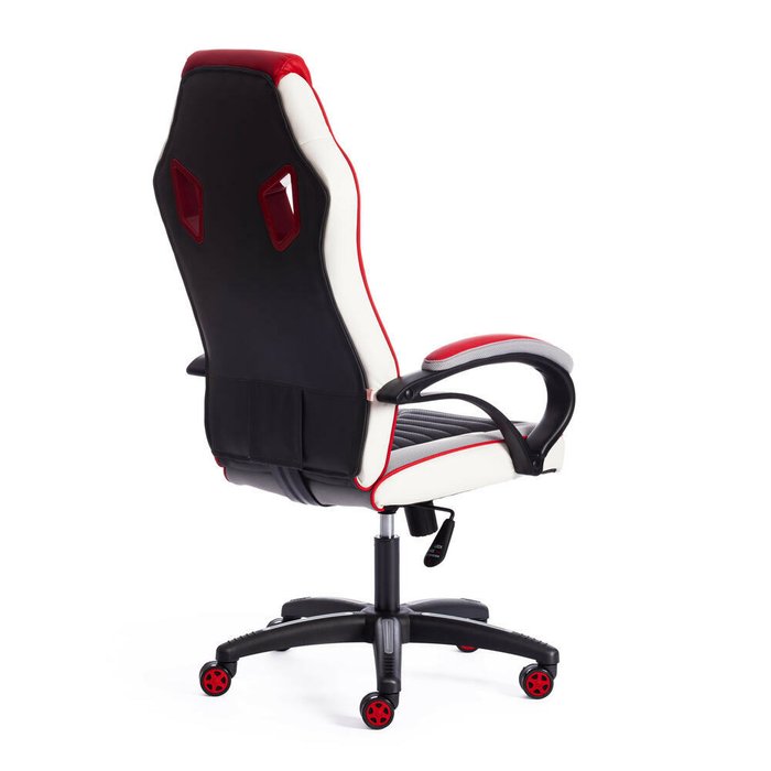 Кресло офисное Pilot серо-красного цвета - лучшие Офисные кресла в INMYROOM