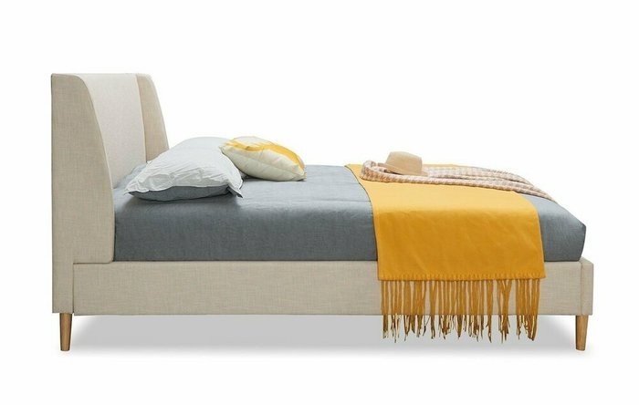 Кровать Carrera 180x200 бежевого цвета с подъемным механизмом  - лучшие Кровати для спальни в INMYROOM