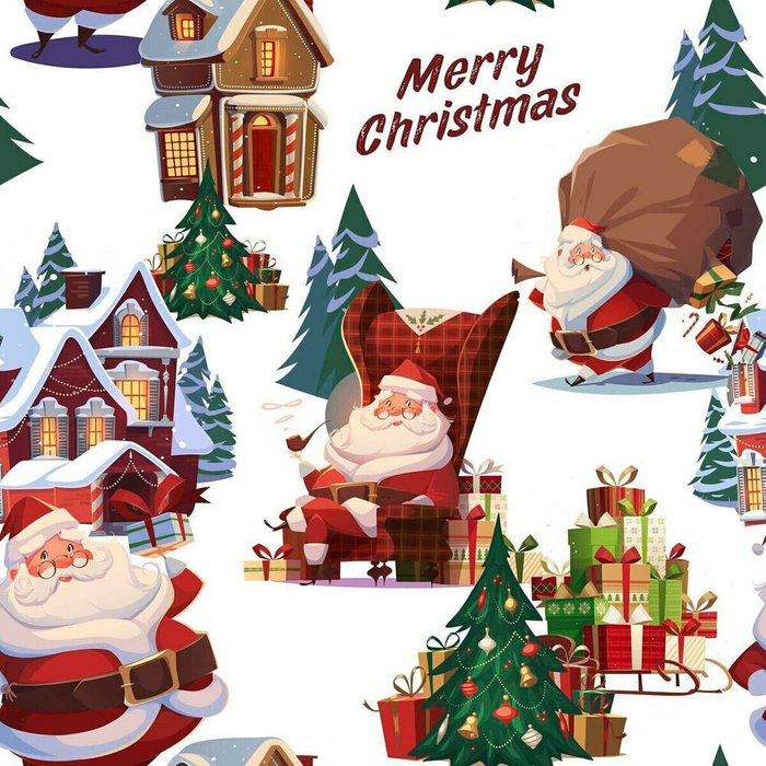 Скатерть из смолы, устойчивая к пятнам  Papa Noel Разноцветный 300 x 150 - лучшие Скатерти в INMYROOM