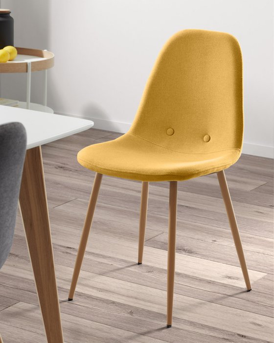 Обеденный стул Lissy желтого цвета - лучшие Обеденные стулья в INMYROOM