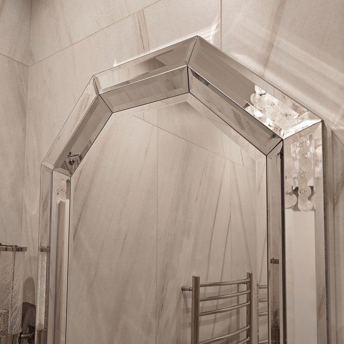 Настенное зеркало Lunaria 70x110 в двойной зеркальной раме - лучшие Настенные зеркала в INMYROOM