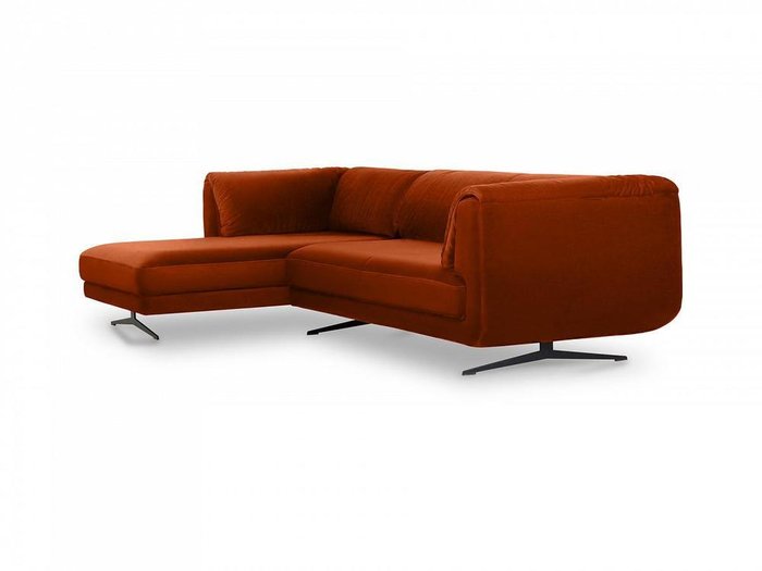 Угловой диван Marsala терракотового цвета - лучшие Угловые диваны в INMYROOM