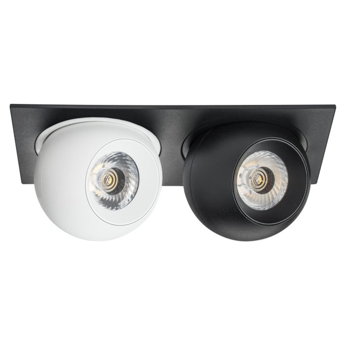 Светильник INTERO LED 9W*2 850LM*2 24G ЧЕРНЫЙ/БЕЛЫЙ 3000K (217527+217062+217072) - лучшие Встраиваемые споты в INMYROOM Светильник INTERO LED 9W*2 850LM*2 24G ЧЕРНЫЙ/БЕЛЫЙ 3000K (217527+217062+217072) - лучшие Встраиваемые споты в INMYROOM