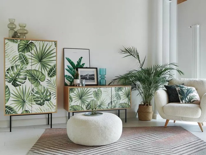 Композиция Boho Color 5 коричневого цвета на металлических ножках - лучшие Гостиные гарнитуры в INMYROOM