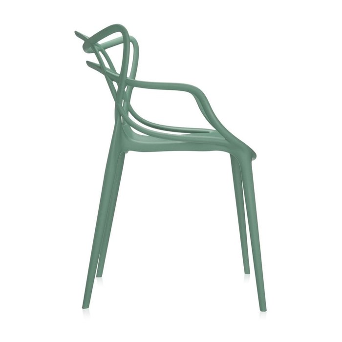 Стул Masters матово-зеленого цвета - лучшие Обеденные стулья в INMYROOM