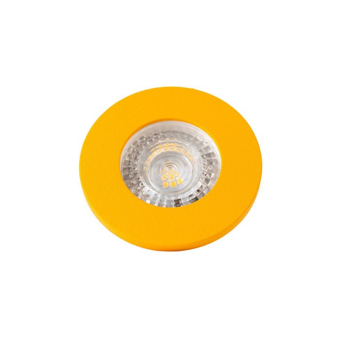 Точечный встраиваемый светильник из металла желтого цвета - купить Встраиваемые споты по цене 1199.0