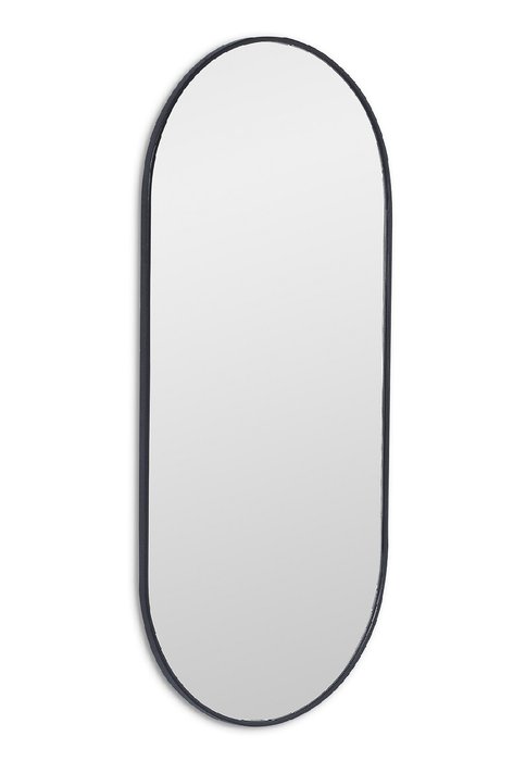 Настенное зеркало Kapsel S в раме черного цвета - купить Настенные зеркала по цене 10400.0