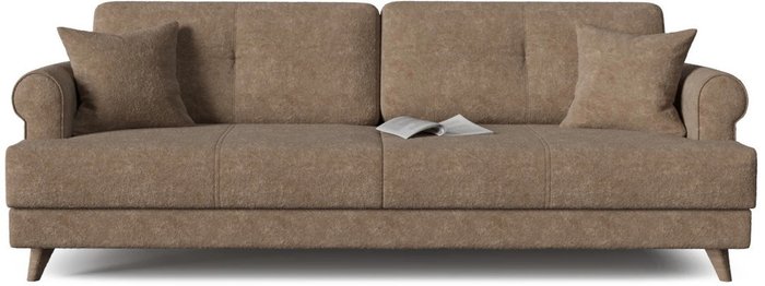 Диван-кровать прямой Мирта коричневого цвета - купить Прямые диваны по цене 51551.0