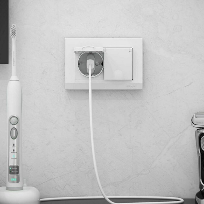 Рамка из пластика для двойной розетки Stark белый W0081801 - лучшие Розетки в INMYROOM Рамка из пластика для двойной розетки Stark белый W0081801 - лучшие Розетки в INMYROOM