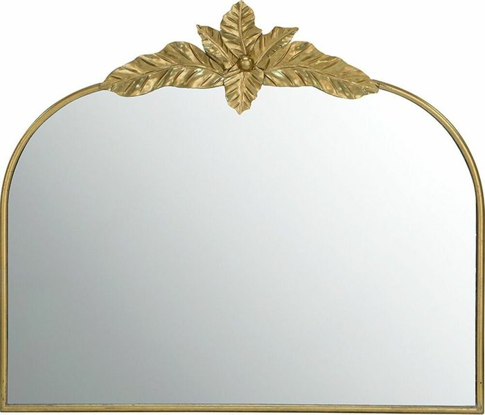 Настенное зеркало 89х101 в раме золотого цвета