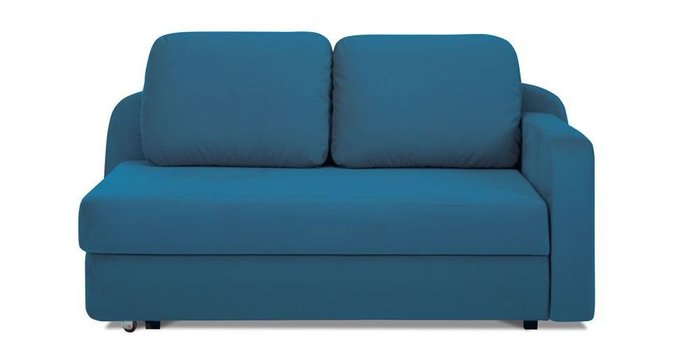 Кушетка-кровать Альта синего цвета